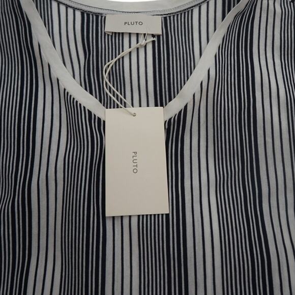 Pluto Striped 100% Cotton Dress NEW! - Picture 4 of 6